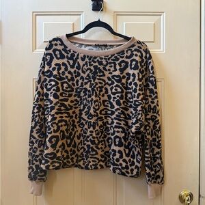 SHEIN Animal Print Knit Top